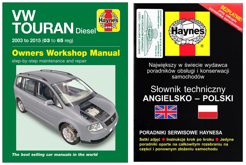 VW Touran 2003-2015 Diesel instrukcja Haynes