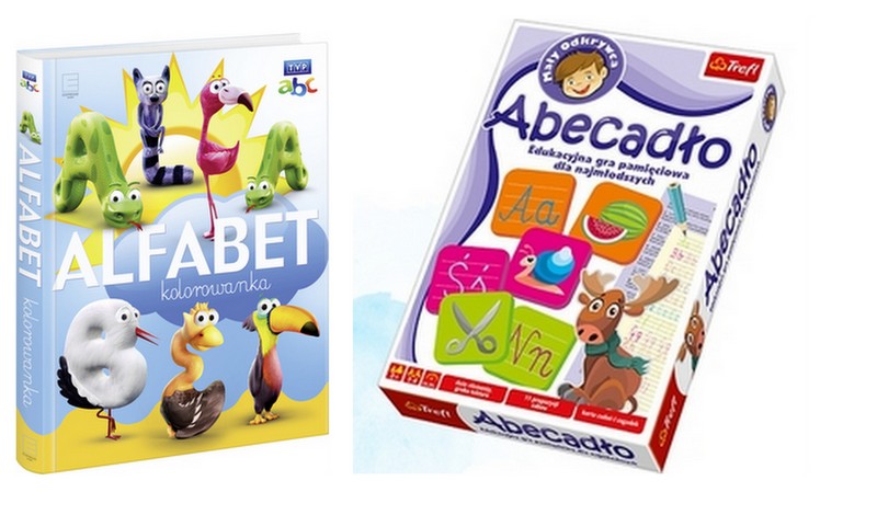 Alfabet kolorowanka TVP ABC+Gra Abecadło TREFL - 6621604029 - oficjalne