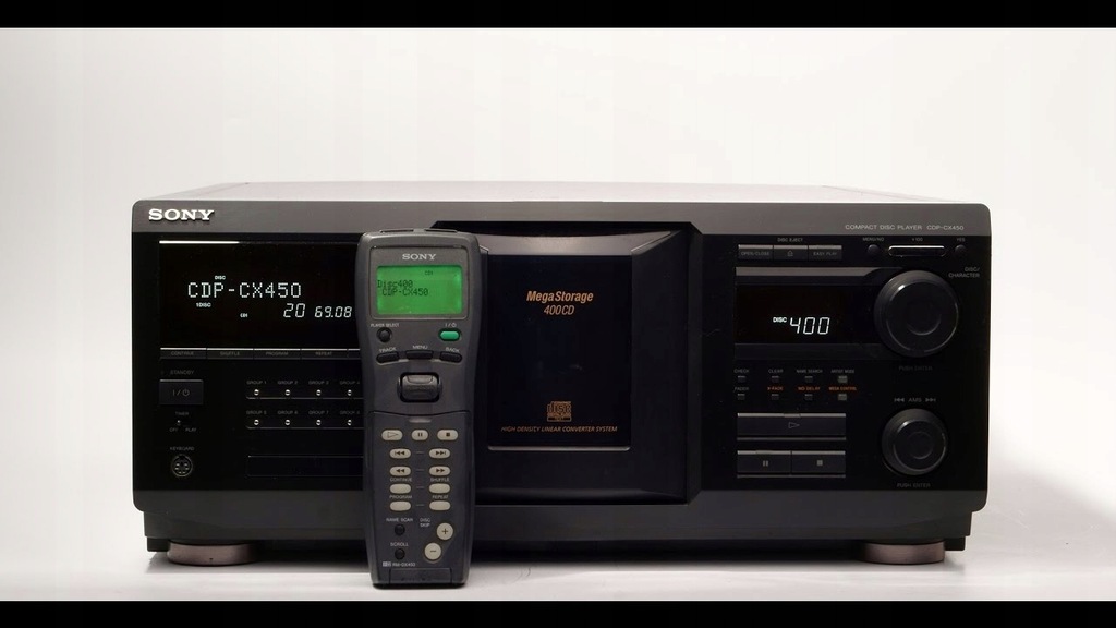 SONY CDP-CX450 ZMIENIARKA NA 400 PŁYT CD(R) HI-END