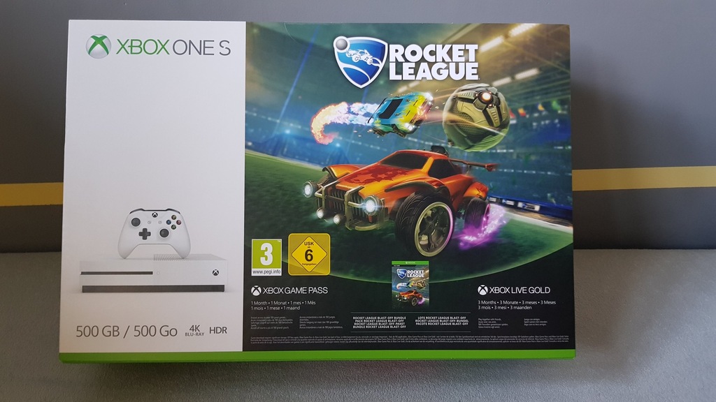  Xbox One S +Rocket League +Game Pass +Live Gold