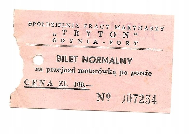 GDYNIA PORT BILET NA PRZEJAZD MOTORÓWKĄ PO PORCIE