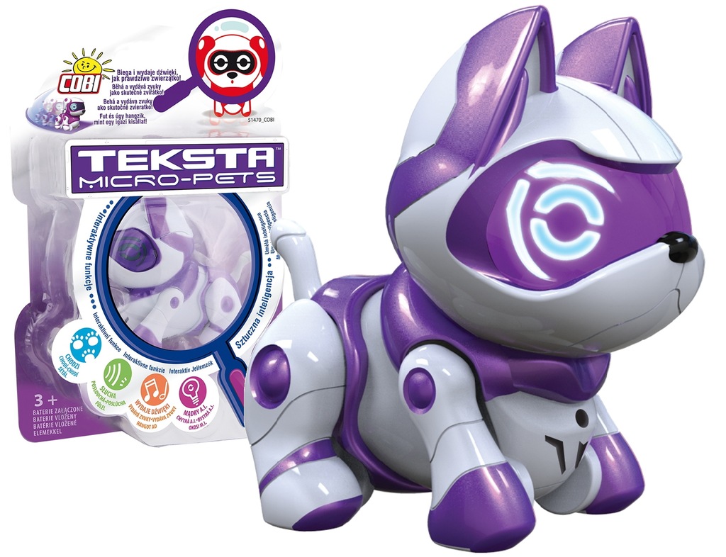 TEKSTA MICRO PETS INTERAKTYWNY ROBOT KOTEK Cobi