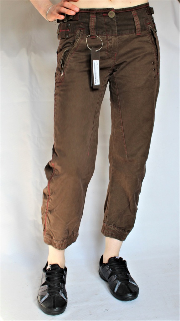 MURPHY & NYE solidne spodnie bojówki S M -75%