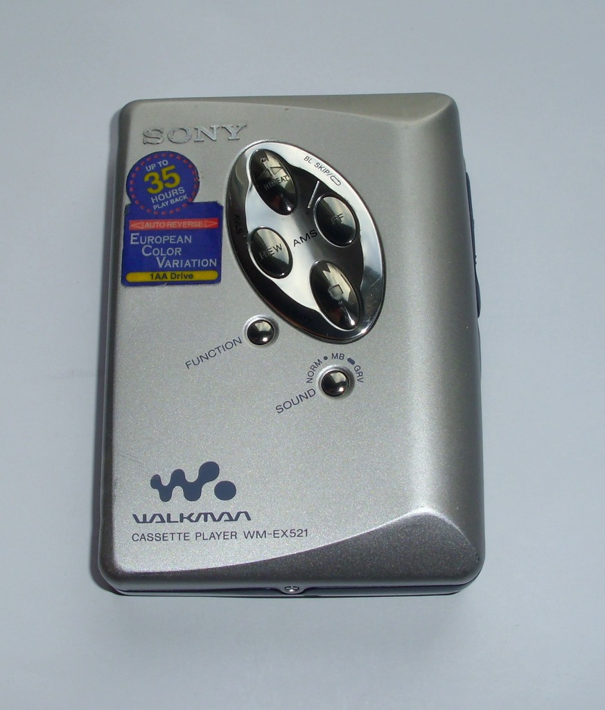 Walkman SONY WM FX 521 full logic alumetal srebrny