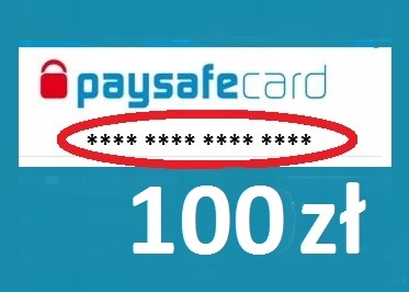 kody paysafecard PSC 100 zł