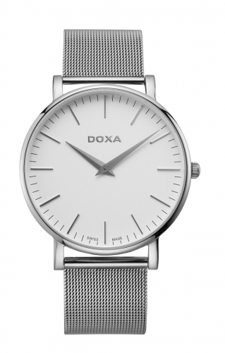 NOWY ZEGAREK DOXA D-LIGT SREBRNY APART