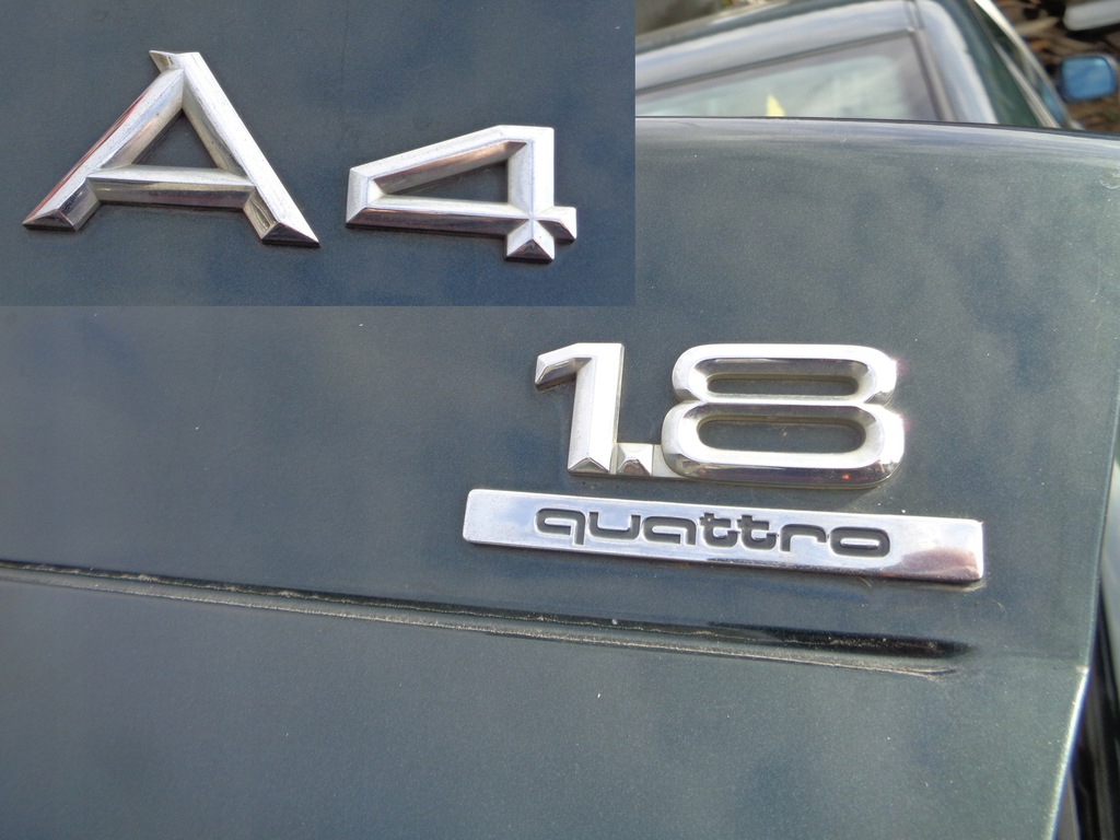LOGO ZNACZEK EMBLEMAT AUDI A4 B5 1.8 QUATTRO 94-96