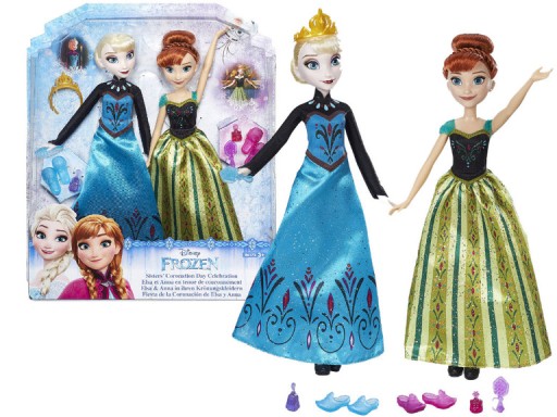 KRAINA LODU KORONACJA Lalka ANNA i ELSA 2pak