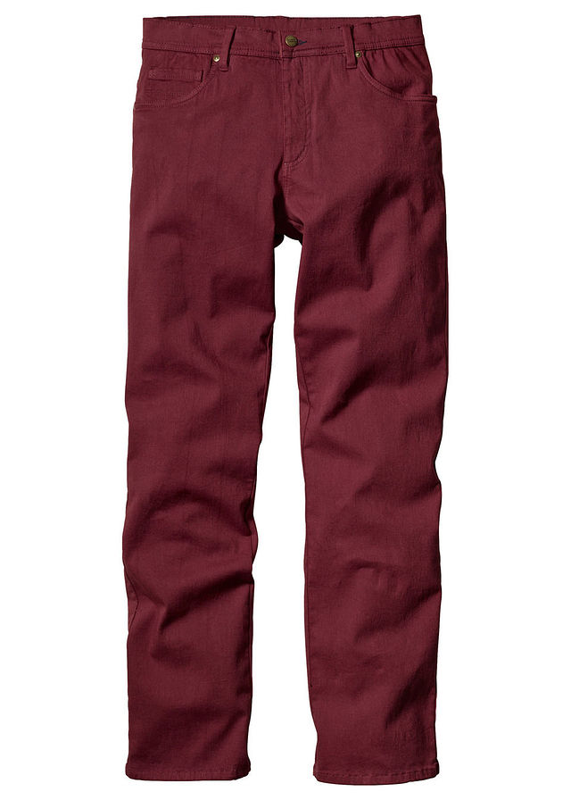 Spodnie ze stretchem Slim fit czerwony 52 L 943301