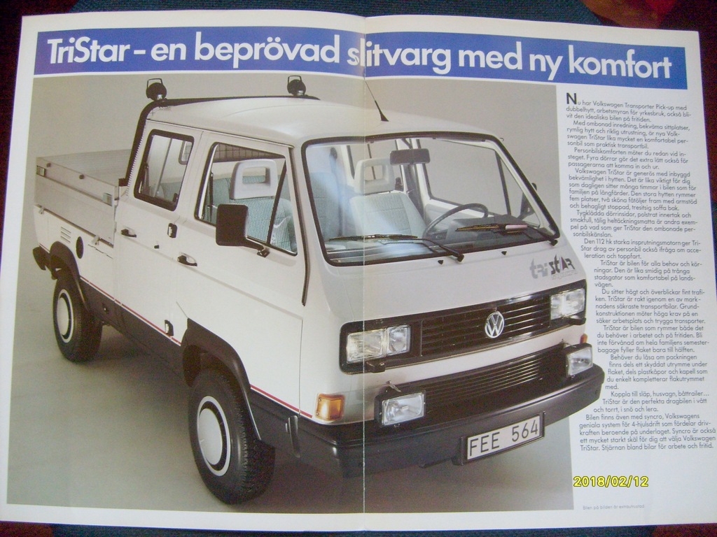 VW VOLKSWAGEN TRANSPORTER T3 4x4 SYNCRO TRISTAR