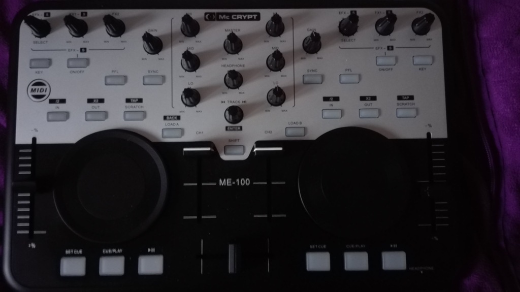 Mc Crypt DJ-MIDI Controller + Virtual DJ 6