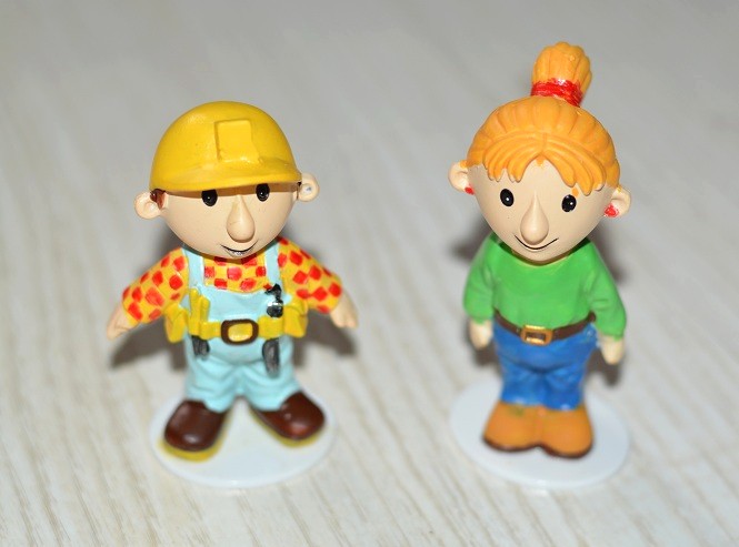 zestaw urodziny figurki na tort bob budowniczy