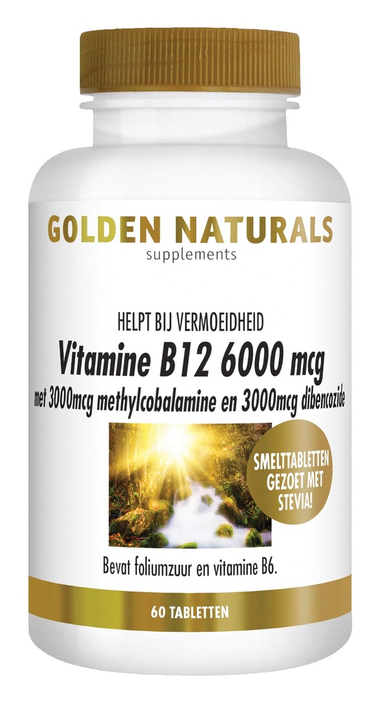 Witamina B12 6000 Mcg Naturalna Silna Dobra 60 Tab