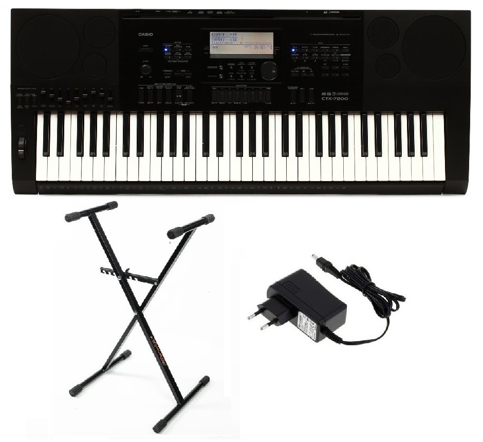 Keyboard Casio CTK7200 + STATYW ZASILACZ PULPIT