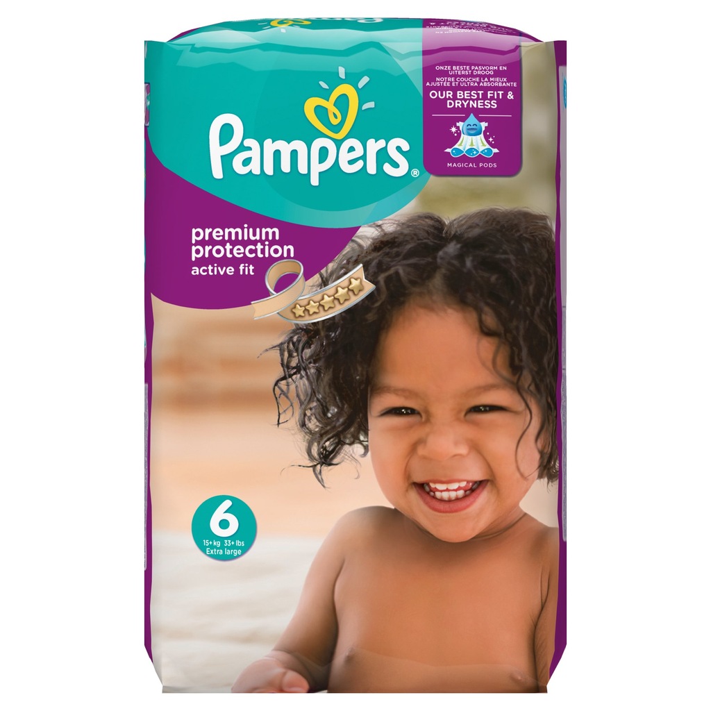 PAMPERS Pieluszki ACTIVE FIT 6 Large 120szt NOWOŚĆ - 7060285820 ...