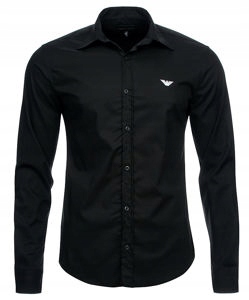 EMPORIO ARMANI czarna koszula męska H12 r. XL