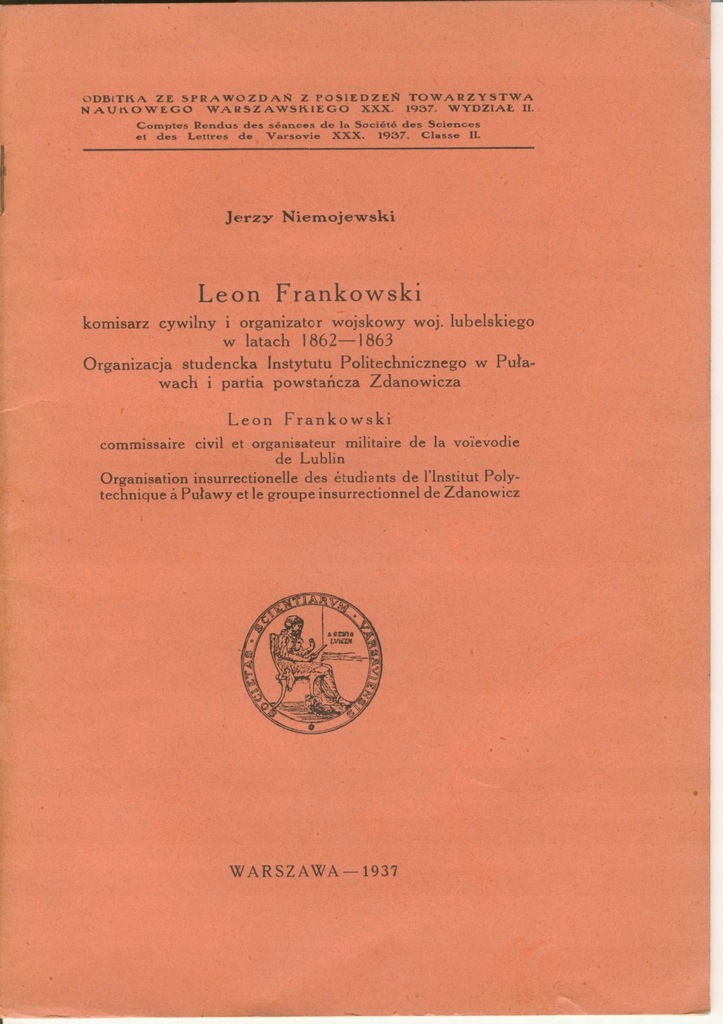 Leon Frankowski - Powstanie Styczniowe - Lubelskie