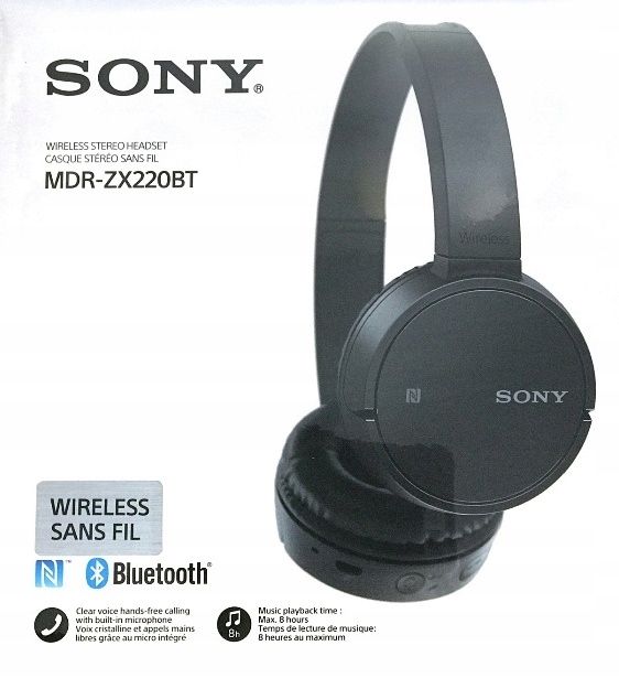 S UCHAWKI SONY MDR ZX220 BT BLUETOOTH 7677057440 oficjalne