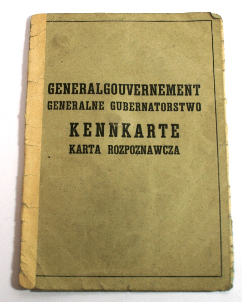 Kennkarte Kenkarta Kielce oryginał nr 3