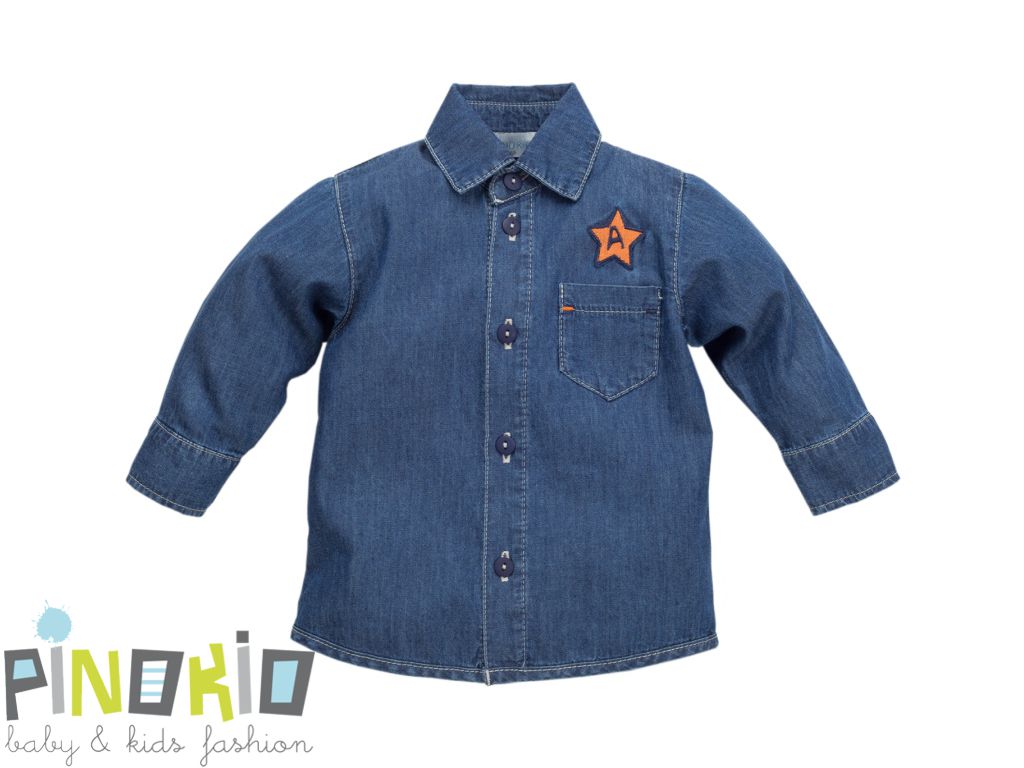 Koszula jeansowa XAVIER bawełna - Pinokio - r.80