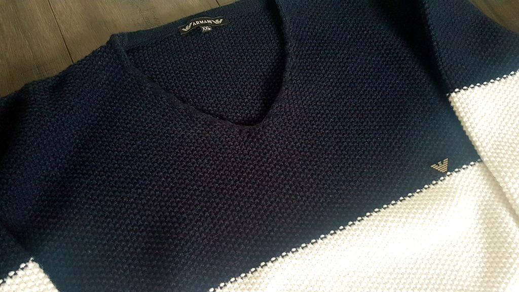 SWETER MĘSKI Giorgio Armani jak NOWY XXL BAWEŁNA !