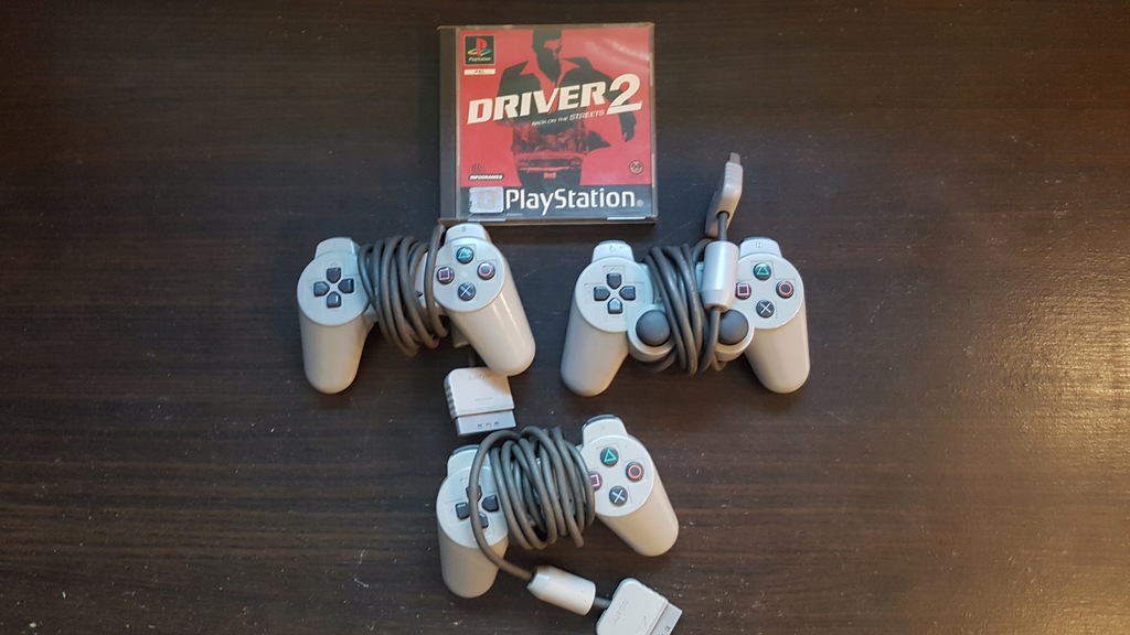 Pady do konsoli PSX (3szt.) + Gra Driver 2 Gratis