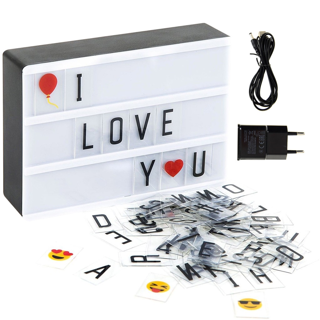 LIGHTBOX LAMPKA LED A4 TABLICA 90 LITER ZASILACZ !