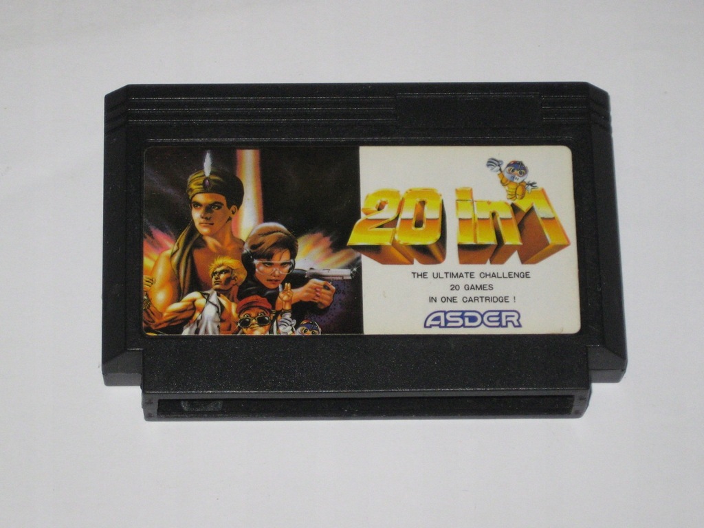 Dyskietka Kartridż 20 in 1 ASDER UNIKAT! FAMICOM!