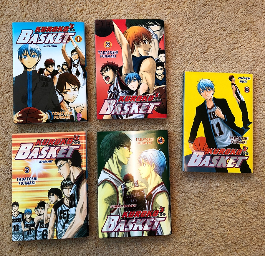 MANGA KUROKO NO BASKET TOMY 1-5