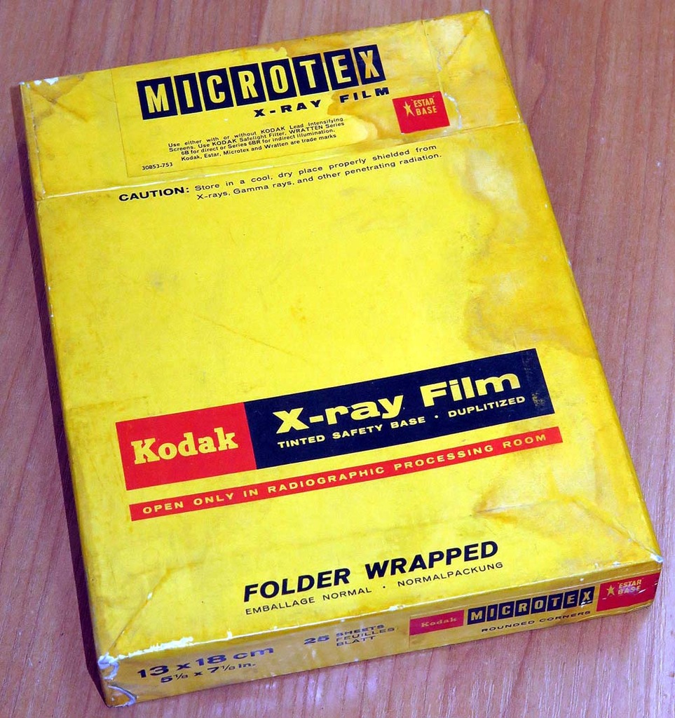 KODAK X-ray Film MICROTEX, klisza 13x18 cm/25 szt.