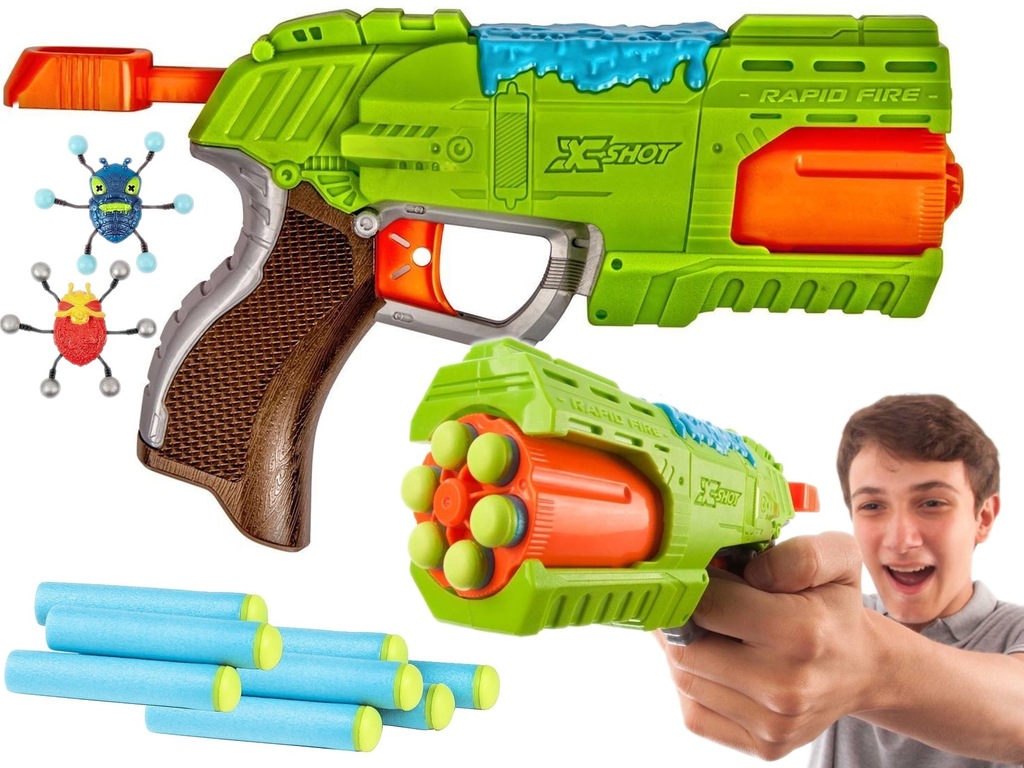 BUG ATTACK PISTOLET RAPID FIRE Atak Robali REK. TV