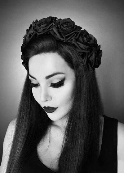 Restyle róże opaska goth gothic biżuteria lolita 