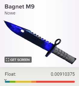 CS GO Nóż M9 Doppler NIEPOWTARZALNY FLOAT 0,00 !!!