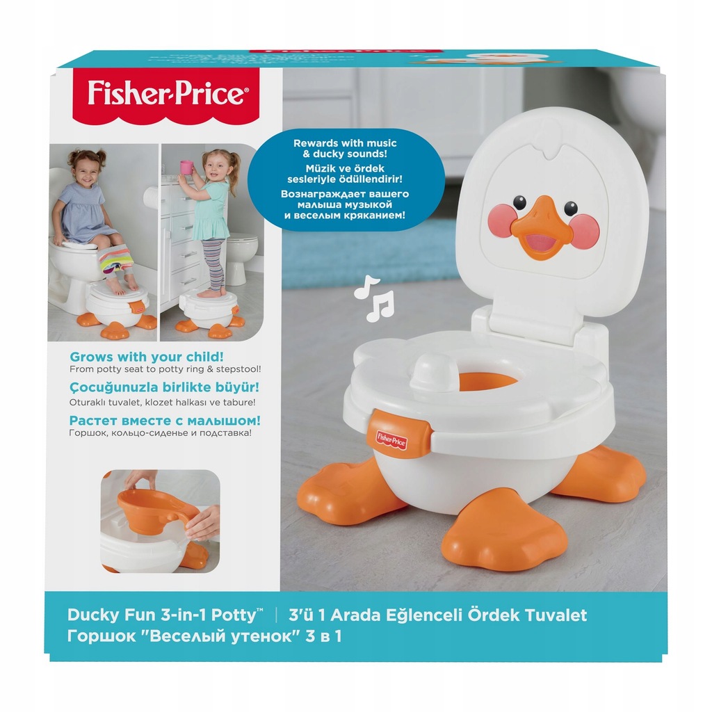 FISHER PRICE T6211 KACZKA NOCNIK 3W1 GRAJĄCY