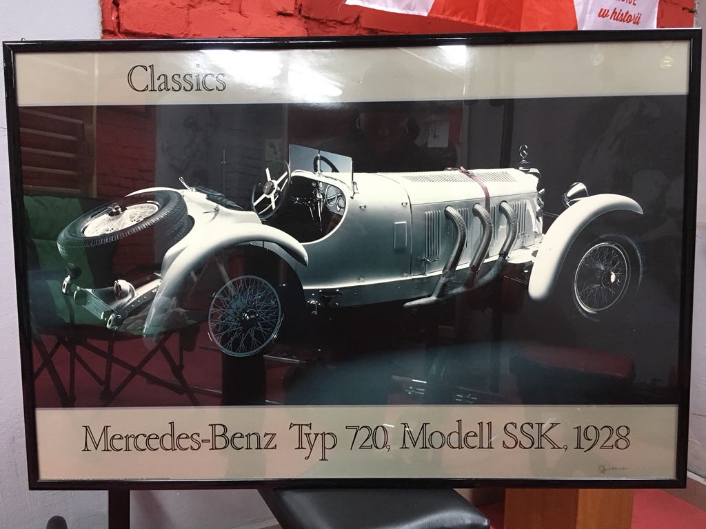 Plakat Mercedes SSK typ 720 1928