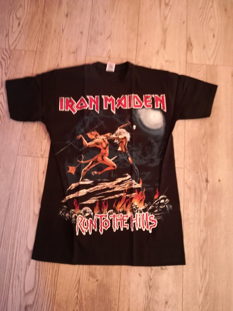 KOSZULKA-IRON MAIDEN - RUN TO THE HILLS ROZMIAR S
