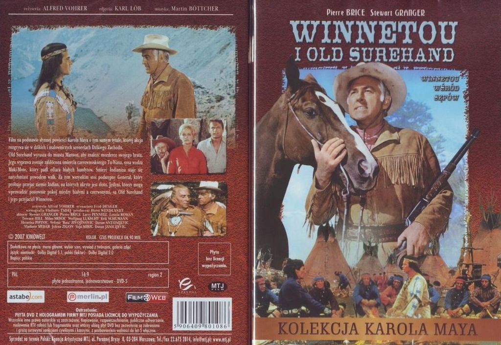 Walczyli Z Apaczami W Powieści Karola Maya WINNETOU i KOLEKCJA KAROLA MAYA ***** 8 NOWYCH DVD - 6733393014
