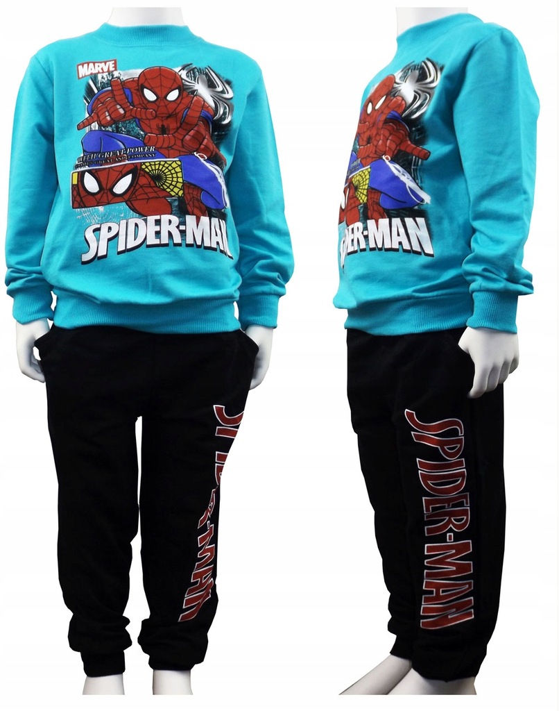 SPIDERMAN Marvel Dresik Bluza + Spodnie 110 5 lat