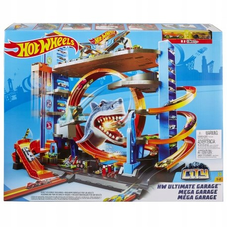 HOT WHEELS ZESTAW MEGA GARAŻ REKINA FTB69 KURIER!!