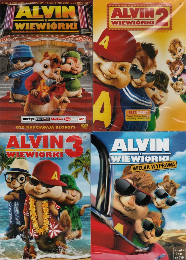 Alvin I WiewiÓrki 123 Wielka Wyprawa 4 Dvd 6840004342 Oficjalne Archiwum Allegro 5203