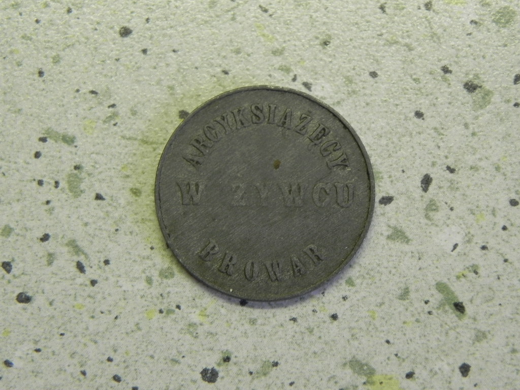 ŻETON 1 LITER BROWAR ARCYKSIĄŻĘCY W ŻYWCU