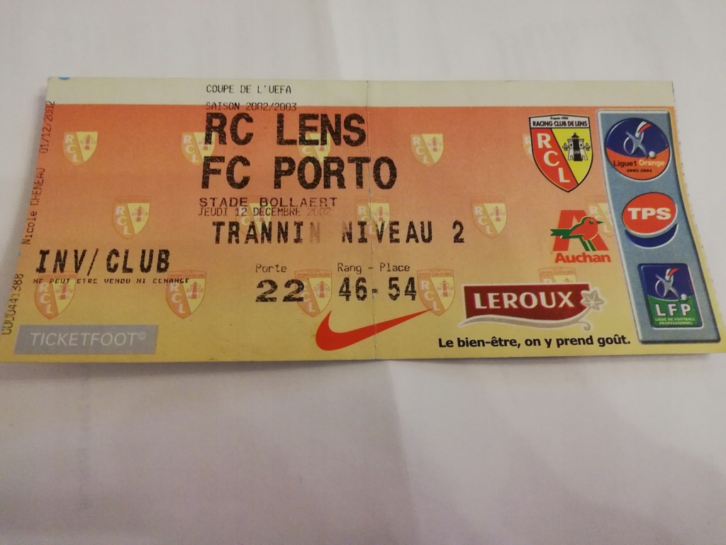 RC Lens- FC Porto 2002/2003