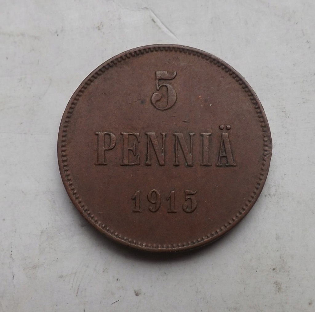 5 PENNIA 1915 FINLANDIA