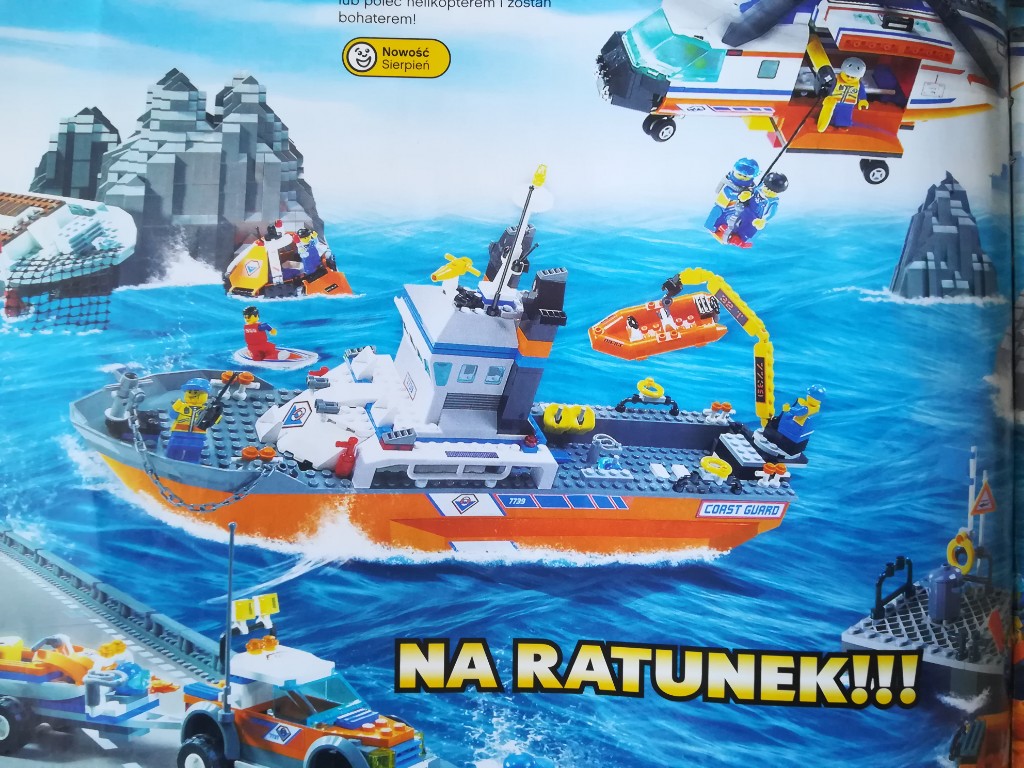 Statek na Ratunek z klocków Lego