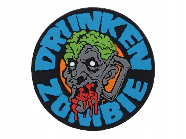 Naszywka Drunken Zombie PVC - Blue [EM]
