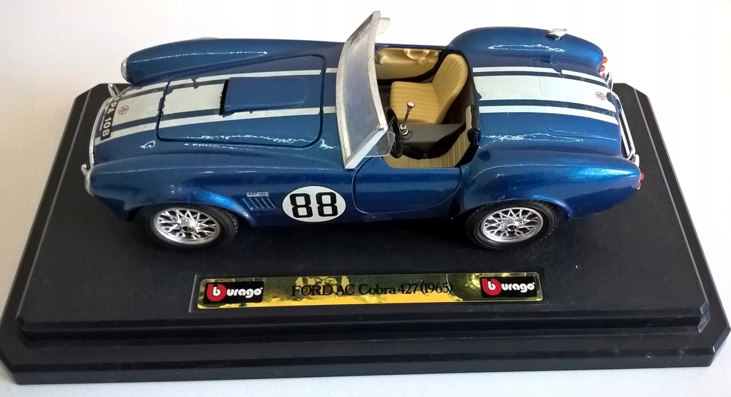 BbURAGO-FORD AC COBRA 427 (1965)-SKALA 1:24