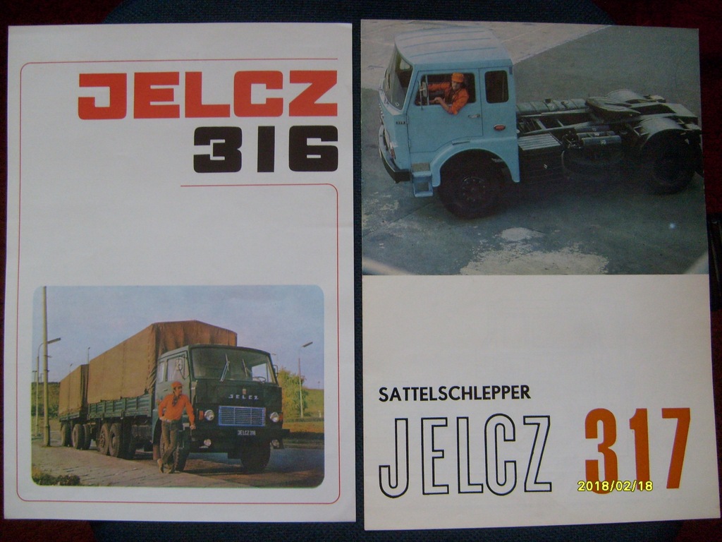 JELCZ 317 CIĄGNIK SIODŁOWY + JELCZ 316 ZESTAW 1971