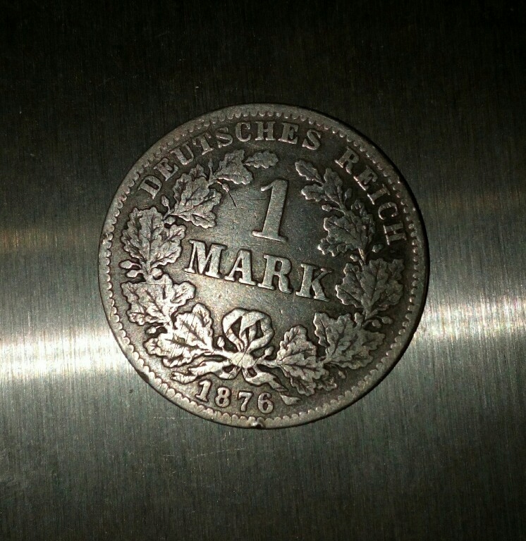 1 MARKA NIEMIECKA 1876 SREBRO