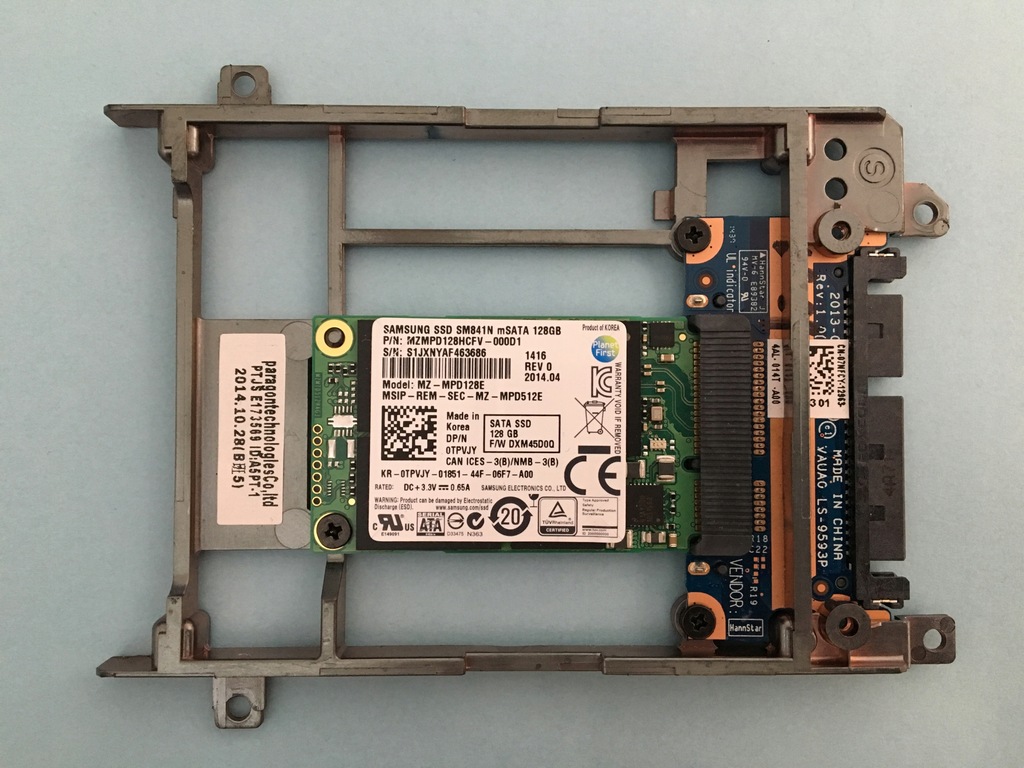 Samsung ssd sm841n msata on sale 128gb