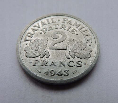 Francja 2 francs 1943